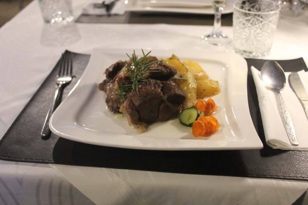 meat served for dinner