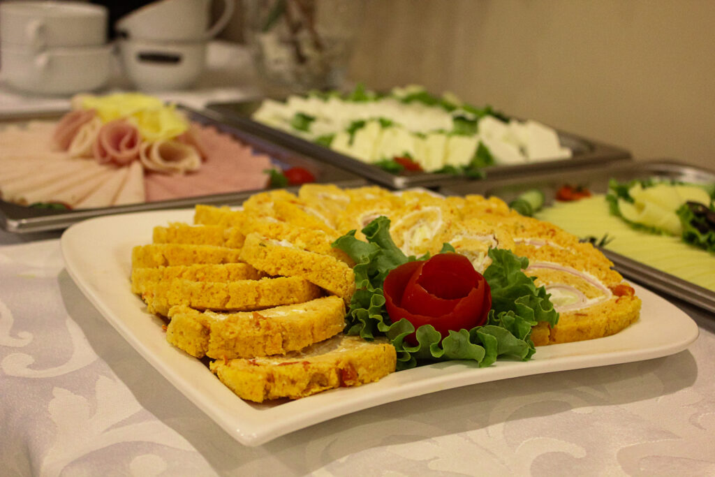 food served for a buffet