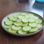 cucumber salad served