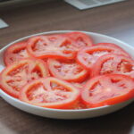 tomato salad served