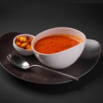 tomato soup served