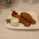 crispy chicken served