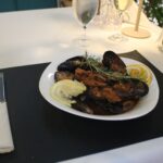 grilled clamps served