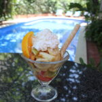 fruits served in a cup